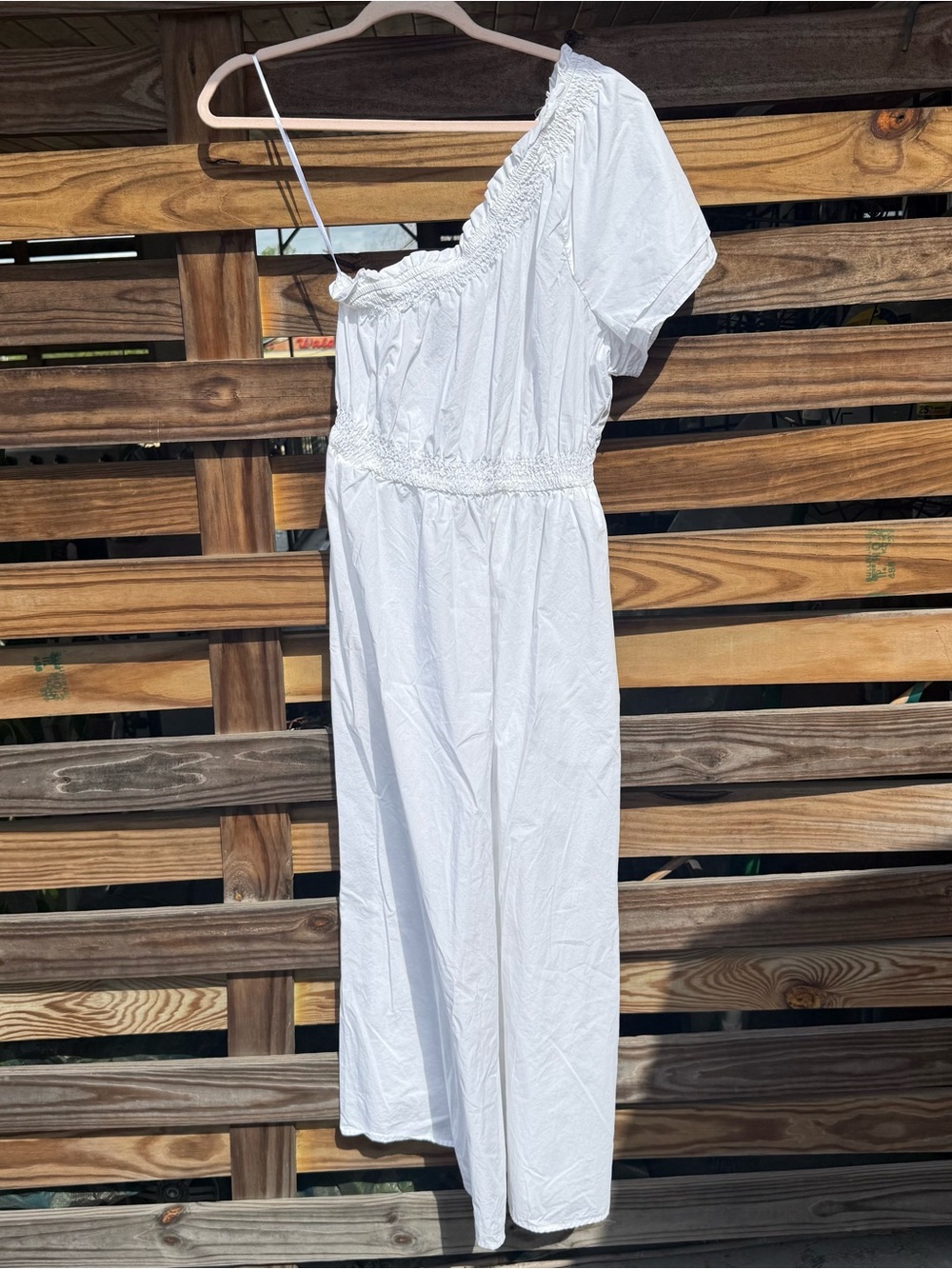 J.Crew White One-Shoulder Maxi Dress women’s Small